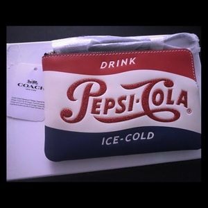 BNWT Coach Pepsi Wristlet